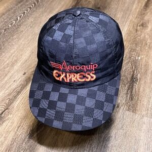 Aeroquip‎ Express Snapback Trucker hat Black Checkerboard Nylon Hydraulic Hose